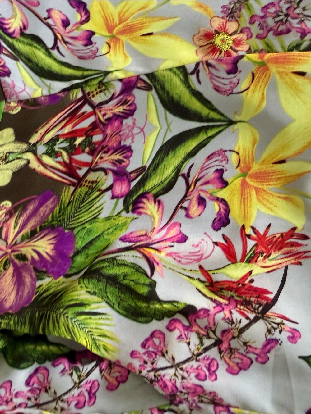 Astr Pink Purple Floral Print Scarf - Picture 7 of 9